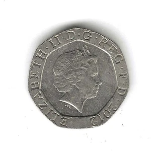Queen Elizabeth ll 2012 D.G Reg F.D - 20 peniques Reino Unido Inglaterra - C-0008 - Imagen 1 de 2