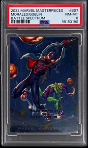 Marvel Masterpieces Miles Morales/Green Goblin Battle Spectrum 2022 #BS-7 PSA 8 - Imagen 1 de 2