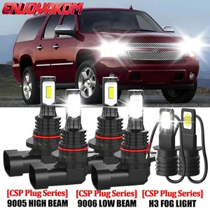 For Chevrolet Suburban 1500 2000-2000 CSP LED Headlight High Low Beam Fog Lamp - Picture 1 of 12
