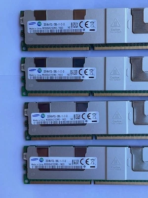 SK Hynix 32GB (4x32GB) 128 GB 4Rx4 PC3L-12800L HMT84GL7AMR4A LRDIMM Server Ram - Image 1 of 2