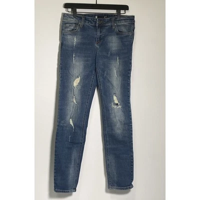 KUT From The Kloth Catherine Boyfriend Jeans Women 4 Blue Denim - Image 1 of 4