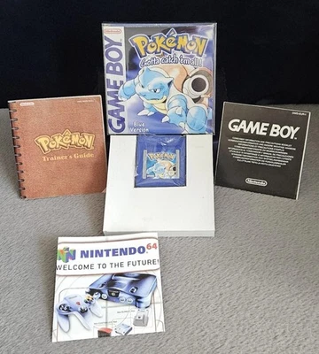 Pokemon Blue Version Nintendo Gameboy UK PAL Genuine Fully Complete In Box  - Image 1 of 4