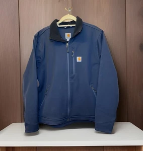 Carhartt Rain Defender Softshelljacke entspannte Passform Herren LARGE marineblau gebraucht, in einwandfreiem Zustand - Bild 1 von 13