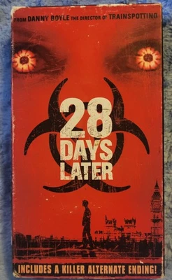 28 Days Later (VHS, 2003) Includes Alternate Ending Horror - Image 1 of 3