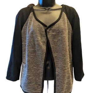 Dana Buchman Cardigan Jacke Blazer vorne offen Damen 10 raffiniert schick Arbeit - Bild 1 von 11