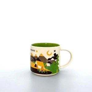 Starbucks Colorado You Are Here Mug 14oz Pre-Owned Collectible White/Blue - Picture 1 of 8