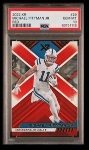 2022 Panini XR Red Michael Pittman Jr. /249 PSA 10 Indianapolis Colts #29 - Picture 1 of 2