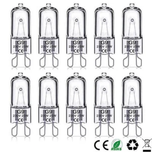 G9 Halogen Bulb 25W 40W 60W Capsule Replace Light Bulbs 230V dimmable glass Lamp - Picture 1 of 21