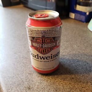 2023 BUDWEISER empty LIMITED EDITION beer can w tab HARLEY DAVIDSON NM