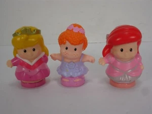 FISHER PRICE MATTEL 2010 2012 SET OF 3 LITTLE PEOPLE DISNEY PRINCESS - Picture 1 of 11
