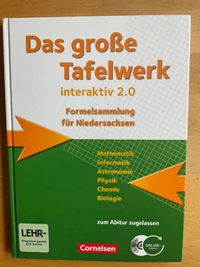 Das große Tafelwerk interaktiv 2.0 - Niedersachsen: Schü... | Buch | mit CD-ROM - Bild 1 von 2