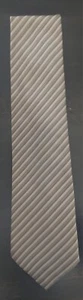 Ziggurat Brown Striped Silk Tie - Picture 1 of 3