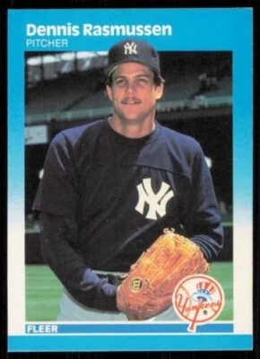 1987 Fleer Dennis Rasmussen New York Yankees #110 - Image 1 of 2