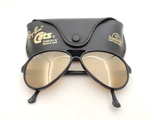 Vintage B&L Ray Ban Bausch & Lomb B15 Diamond Hard Cats 5000 Sunglasses w/Case - Picture 1 of 16