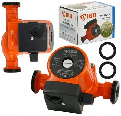 IBO Zentralheizung Warmwasserumwälzpumpe Umwälzpumpe 25/40 60 80 180 USV Wilo