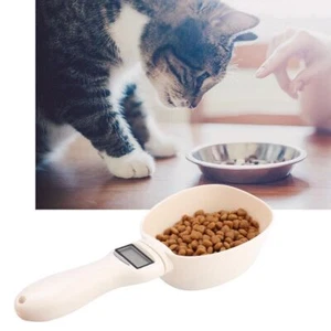 Portable Electronic Pet Cat Dog Food Measuring Weighing Spoon Kitchen Scale - Picture 1 of 12