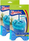 Spontex Express System Compact Flat Spin Mop Microfibre Refills, Pack of 2