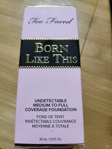 TOO FACED Born Like This Undetectable Foundation 05 SNOW 1 oz Medium To Full NIB - Picture 1 of 3
