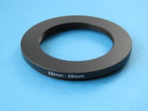 55mm to 39mm Stepping Step Down Ring Camera Lens Filter Adapter Ring 55-39mm - Picture 1 of 2