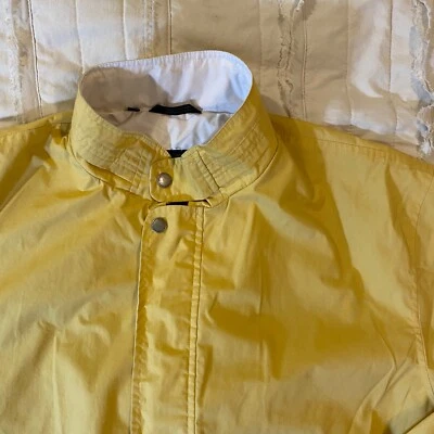 Vtg Members Only Jacket Mens Large Yellow Racer Windbreaker Bomber - Image 1 of 4