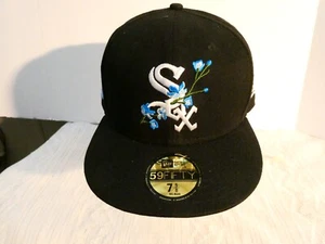 New Era Fitted 2005 World Series White Sox Cap Fitted 7 5/8 Rare Flowers Wool - Bild 1 von 6