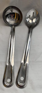 Stainless steel Serving Spoon and Ladle Set Of Two - Picture 1 of 3