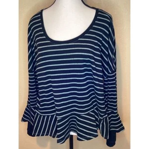 We the Free Striped Long Sleeve Top Casual Wear Versatile - Picture 1 of 6