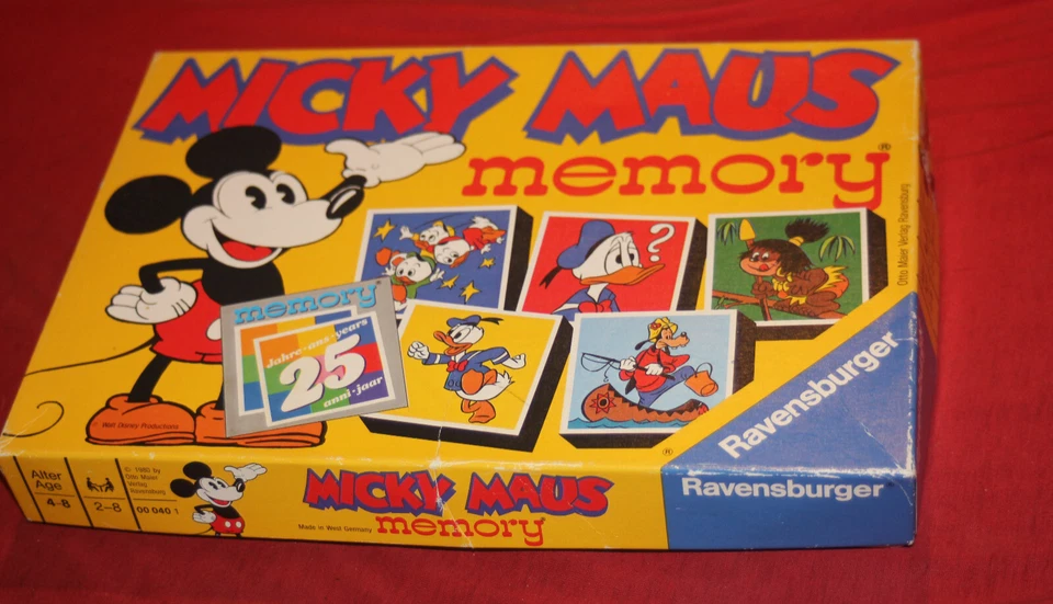 Ravensburger - Micky Maus Memory - Vintage 1980 - Disney  - sehr guter Zustand - Bild 1 von 4