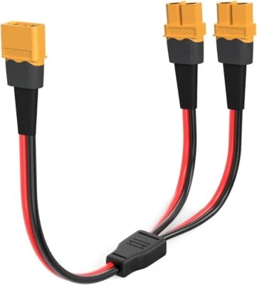 XT60 Y Splitter,12AWG XT60 1 Male to 2 Female Connector Cable for UAV Phantom - Image 1 of 4