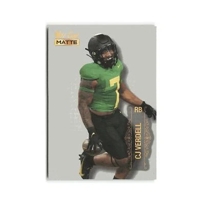 C.J. Verdell 2022 Wild Card Matte #MB-18 Oregon Ducks Football Card NM - Image 1 of 3
