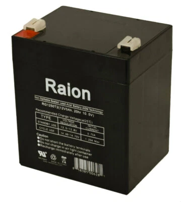 Raion Power 12V 5Ah T2 F2 Battery For C Power CS12-4.5 F2 - Image 1 of 2