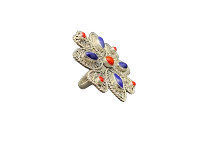 Moda Positano Gioielli - Collezione Corallo – Anello Ag 925 Corallo  Lapis - Immagine 1 di 4