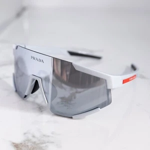PRADA Linea Rossa PS04WS Sonnenbrille grau Unisex Schild Visier neu Versand heute - Bild 1 von 5