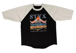 Vintage 1981 STYX World Tour Konzert Gala Premiere Paradise Theatre Raglan XL - Bild 1 von 4