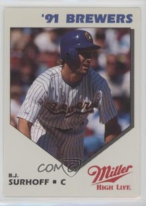 1991 Milwaukee Brewers Miller High Life Team Set BJ Surhoff
