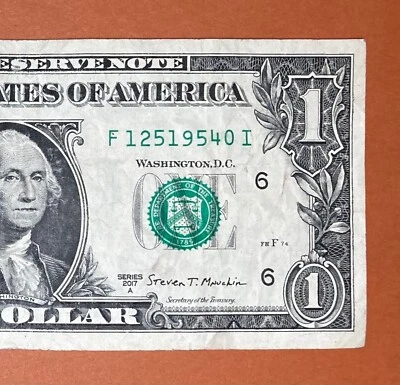 December 5, 1954 F 12519540 I Birthday Note $1 One Dollar Bill (12 / 5 / 1954 _) - Image 1 of 3