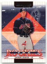 2002 DONRUSS THE ROOKIES JASON DAVIS RC CLEVELAND INDIANS #100