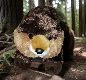 Peluche Aurora World Castoro Marrone Peluche 12" Denti di Buck Floppy - Foto 1 di 6
