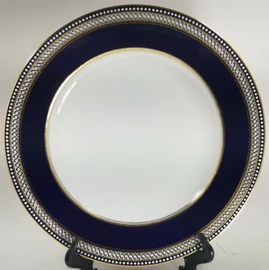 Spode Copeland's 8869 Cobalt Gold White Dots Dinner Plate(s) - Imagen 1 de 6