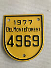 DEL MONTE FOREST 17 MILE DR car restoration accessory VEHICLE ID TAG 1977