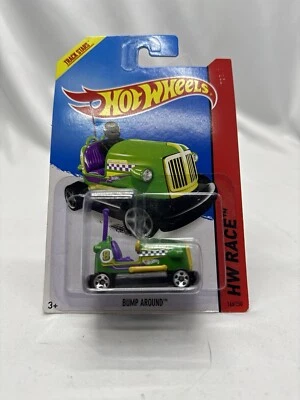 2013 Hot Wheels Bump Around HW Race Green 166/250 - Image 1 of 2