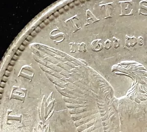 1889 Morgan Silver Dollar - AU+ Bar Wing! Vam 19A! ENN COINS - Picture 1 of 3