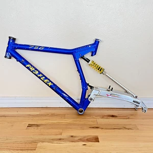 Vintage Pro Flex 756 MTB Mountain Bike Frame 18" Full Suspension World Cup - Picture 1 of 10