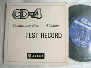 CD-4 DISCRETE 4 CHANNEL TEST RECORD / JAPAN TRIO 7INCH ot  - Picture 1 of 1