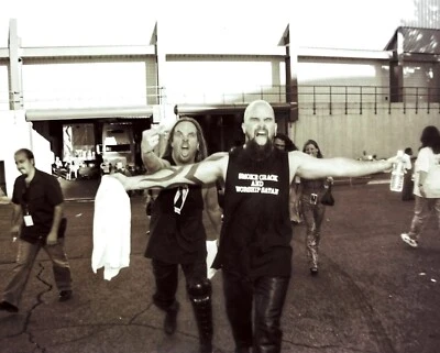 Slayer - Jeff Hanneman & Kerry King - Official Tattoo the Earth 2000 Print-8x10 - Image 1 of 4