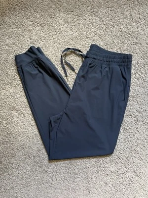 Antiguo Jogger Azul Marino Elegante Talla L Alto Go-Dry Cintura Alta Bolsillos Cordón Foto 1 de 4