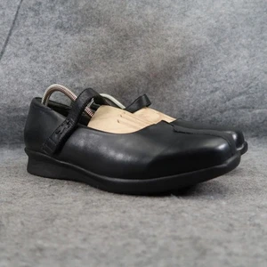 Kumfs Shoes Womens 41 Mary Jane Comfort Classic Leather Black Adjustable Fashion - Picture 1 of 17