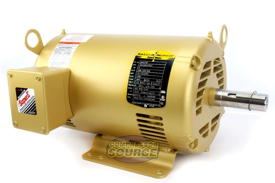 5 Hp 3 Ph Three Phase Electric Motor EM3218T Baldor 1750 RPM 184 T Frame - Image 1 of 4
