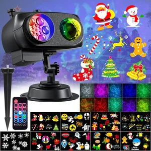 Christmas Halloween Projector Lights Outdoor, 2025 Upgrade Holiday Projection... - Foto 1 di 9