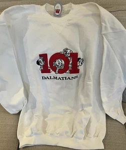 Neu mit Etikett Vintage Disney Store 101 Dalmatiner Welpen Fleece-Sweatshirt XL hergestellt in den USA - Bild 1 von 9